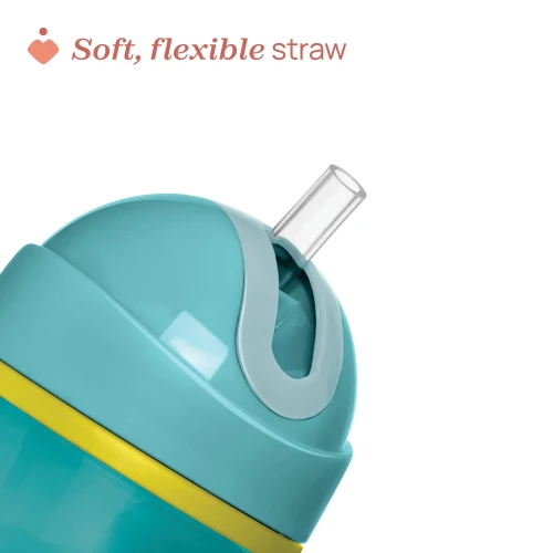 Термокружка с трубочкой Chicco Turquoise (14 мес.+), 266 мл купить в Кишиневе