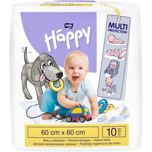 Пеленки одноразовые Bella Baby Happy (60x60 см), 10 шт купить в Кишиневе