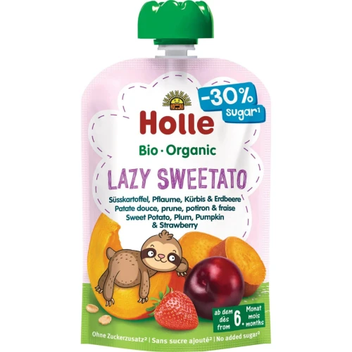 Пюре Holle Lazy Sweetato из батата–сливы–тыквы–клубники (6 мес+), 100 г купить в Кишиневе