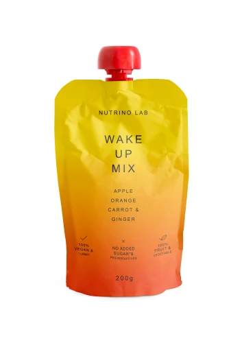 Piure Nutrino Lab Wake Up Snack Măr-portocală-morcov-ghimbir (24 luni+), 200 gr cumpăra în Chișinau