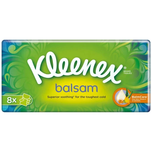 Сухие салфетки Kleenex Balsam (3 слоя), 8 шт. купить в Кишиневе