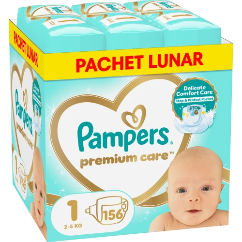 Подгузники Pampers Premium Care XXL BOX №1 (2-5 кг), 156 шт. купить в Кишиневе