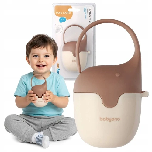 Контейнер для пустышек BabyOno Elefant Beige купить в Кишиневе