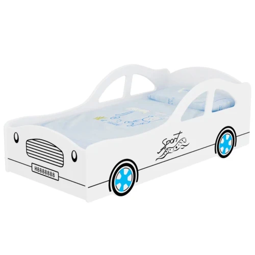 Детская кровать Tisam Car White, 140x62 см купить в Кишиневе