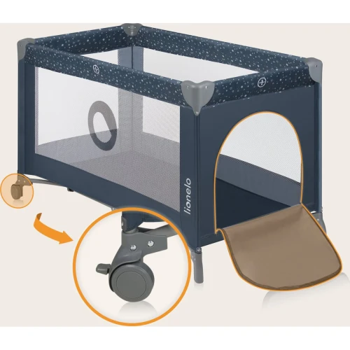 Кроватка манеж Lionelo Stefi Blue Grey купить в Кишиневе