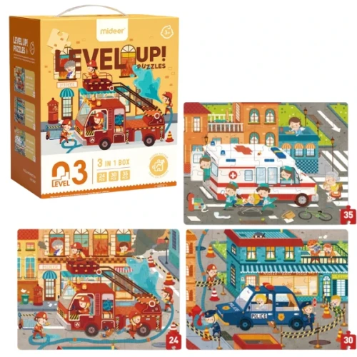 Puzzle Mideer Busy Community Helpers, 89 elemente cumpăra în Chișinau