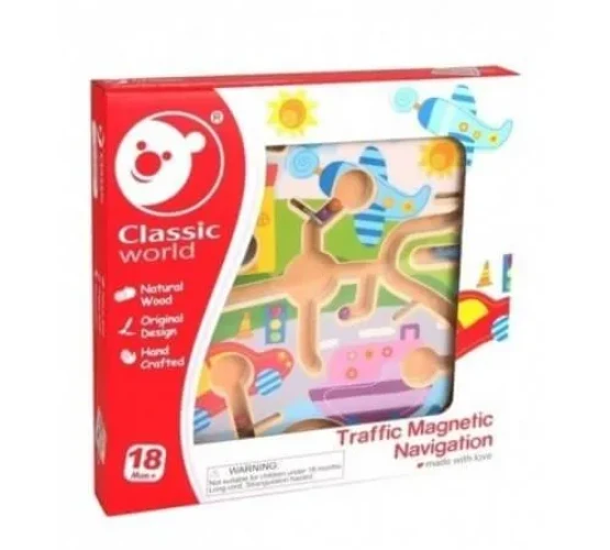 Labirint magnetic din lemn Classic World  "Oraș" cumpăra în Chișinau