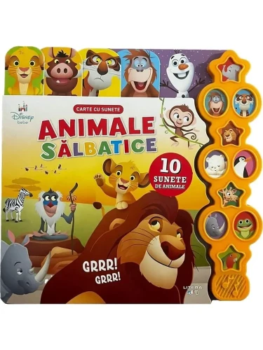 Книга со звуками Дикие животные купить в Кишиневе