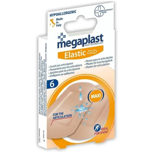 Emplastru Megaplast Elastic pentru articulatii Bej, 7x4.8 cm, 6 buc cumpăra în Chișinau