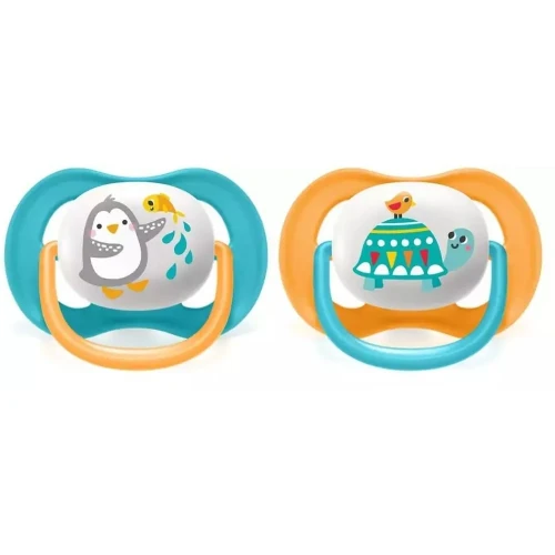 Ортодонтические силиконовые соски Philips Avent Air Animal (6–18 мес.), 2 шт. купить в Кишиневе