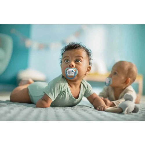 Ортодонтические силиконовые соски Philips Avent Air Boy Animal Green&Blue (0-6 мес.), 2 шт. купить в Кишиневе