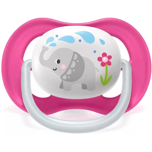 Ортодонтические силиконовые соски Philips Avent Air Animal Pink (6–18 мес.), 2 шт. купить в Кишиневе