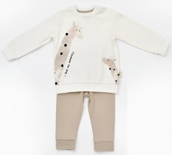 Комплект из 2 штук BabyCosy Giraffe Ivory & Ecru (18-24М) купить в Кишиневе