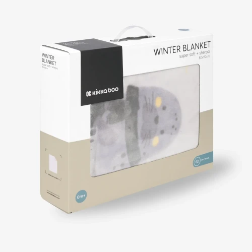 Пледик Kikkaboo Sherpa Seally Me Grey, 80×110 см купить в Кишиневе