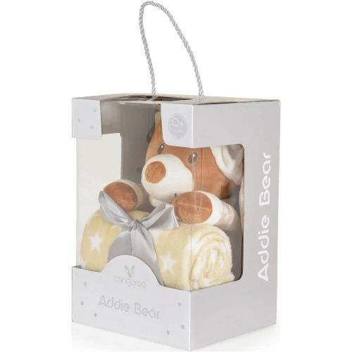 Păturică cu jucărie Moni Addie Bear Beige, 90x75 cm cumpăra în Chișinau