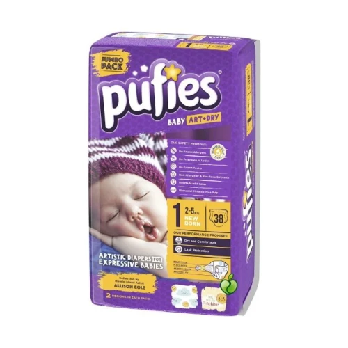 Подгузники Pufies Newborn 1 (2-5 кг), 38 шт. купить в Кишиневе