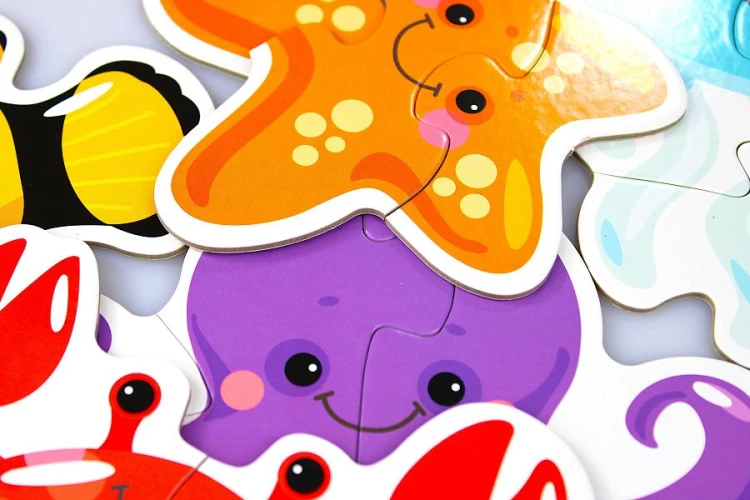 Puzzle educativ Far Far Land Sea Animals, 14 elemente cumpăra în Chișinau