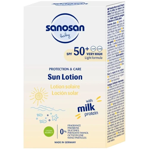 Солнцезащитный лосьон Sanosan Baby SPF50+, 100 мл купить в Кишиневе