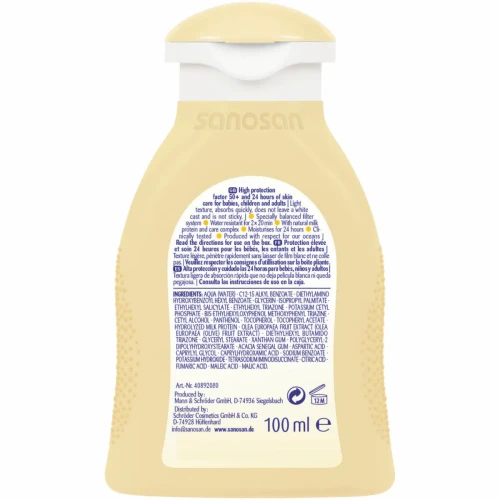 Солнцезащитный лосьон Sanosan Baby SPF50+, 100 мл купить в Кишиневе