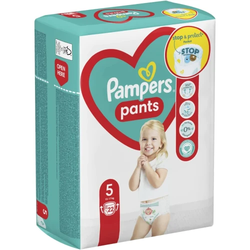 Подгузники-трусики Pampers Pants 5 (12-17 кг), 22 шт. купить в Кишиневе
