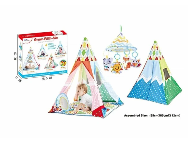 Палатка для детей Chipolino 2in1 Dots Multicoloured купить в Кишиневе