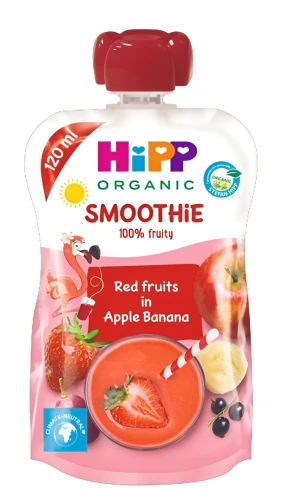 Piure HiPP Apples, Bananas & Strawberries (12 luni+), 120 gr cumpăra în Chișinau