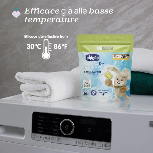 Detergent lichid Chicco Sensitive hipoalergenic in capsule cu gel, 20 buc cumpăra în Chișinau