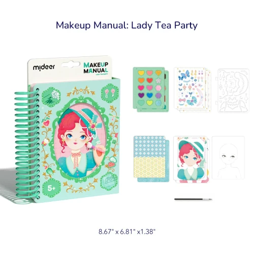 Набор для рисования Mideer Makeup Manual Lady Tea Party купить в Кишиневе
