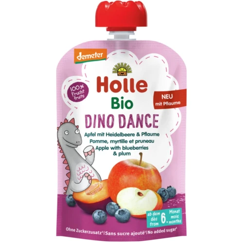 Пюре Holle из яблока-черники-сливы (6 мес+), 100 г купить в Кишиневе