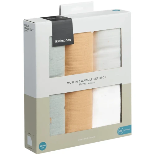 Pelinci din muselina KikkaBoo Sleepy Sheep (100x100 cm), 3 buc. cumpăra în Chișinau