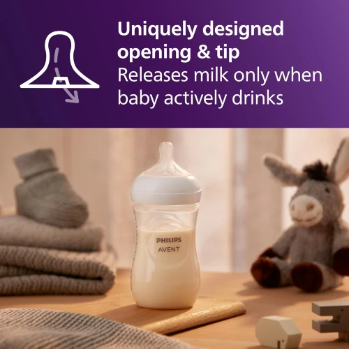 Набор бутылочек для кормления из полипропилена Philips Avent Natural Response, 260 мл, 2 шт. купить в Кишиневе