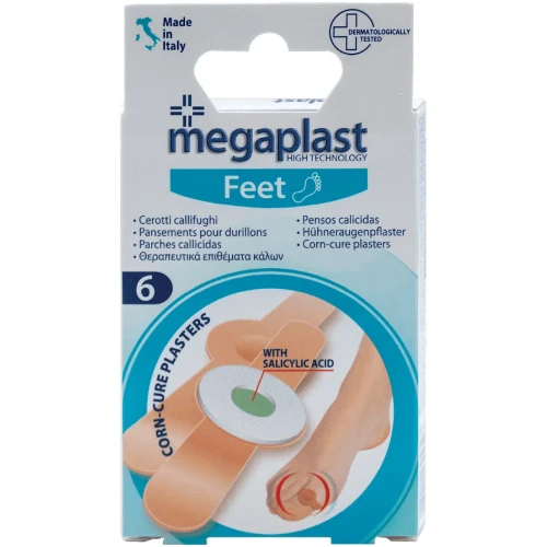 Emplastru Megaplast Feet Bej, 7.2x2 cm, 6 buc cumpăra în Chișinau