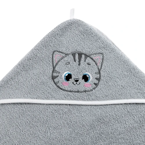 Банное полотенце PernaMea Cat Grey, 90x90 см купить в Кишиневе