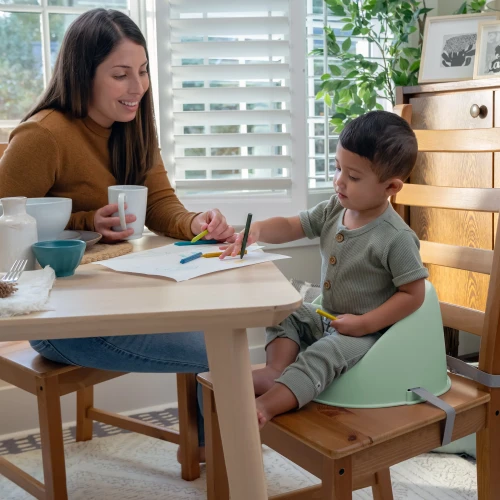Scaun pentru hranire-booster Bright Starts Ingenuity My Spot Easy-Clean Green cumpăra în Chișinau