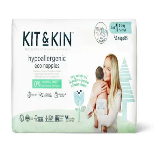 Подгузники eco гипоаллергенный Kit&Kin 1 (2-5 кг), 38 шт. купить в Кишиневе