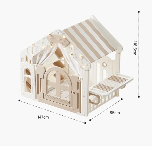 Tarc pentru copii Moni PlayHouse White & Beige cumpăra în Chișinau