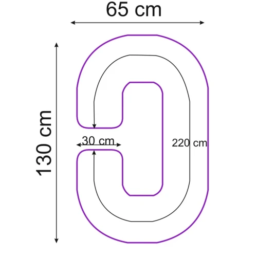 Pernă pentru gravide PernaMea forma-C, 130 cm cumpăra în Chișinau