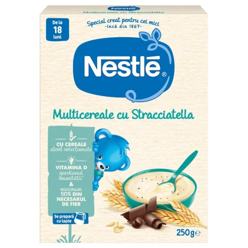 Terci Nestle 8 cereale fără lapte cu stracciatella (18 luni+), 250 gr cumpăra în Chișinau