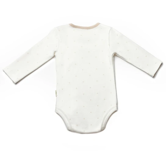 Боди с длинным рукавом BabyCosy Ecru & Ivory, 2 шт. (9-12М) купить в Кишиневе