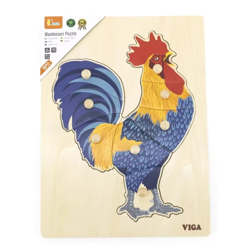 Puzzle Viga Montessori Cocoș cumpăra în Chișinau