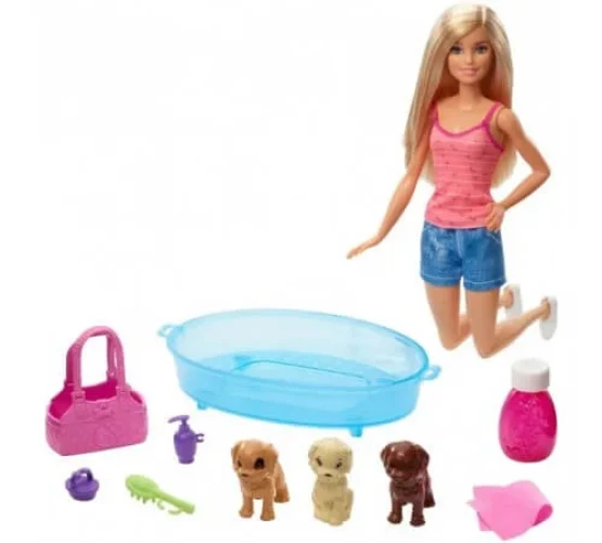 Set cu păpușă Barbie "Scaldă cățelușul" cumpăra în Chișinau