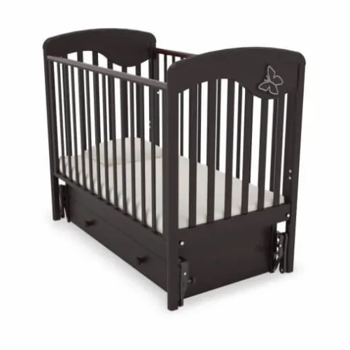 Детская кроватка на маятнике с ящиком Gandylyan Джулия махагон купить в Кишиневе