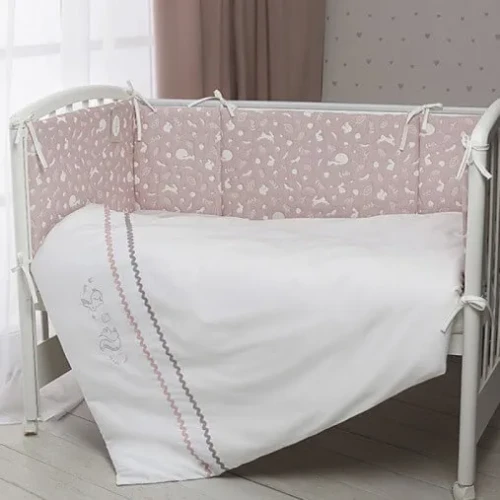 Lenjerie de patut 6 piese Perina Toys Pădure Roz cumpăra în Chișinau