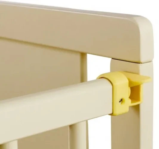 Кроватка детская Dubok Ведмедик Слоновая кость на колесах купить в Кишиневе