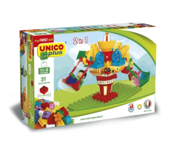 Set construcție Androni Giocattoli Parc de distracții, 31 elemente cumpăra în Chișinau