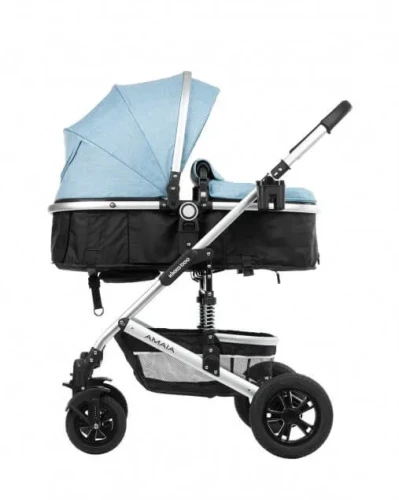 Коляска 3 в 1 трансформер KikkaBoo Amaia Blue купить в Кишиневе
