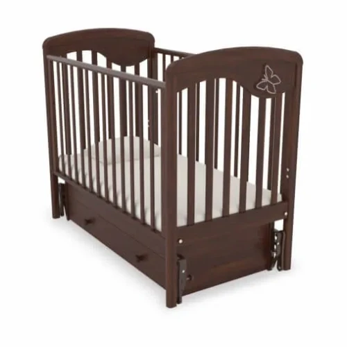 Детская кроватка на маятнике с ящиком Gandylyan Джулия орех купить в Кишиневе