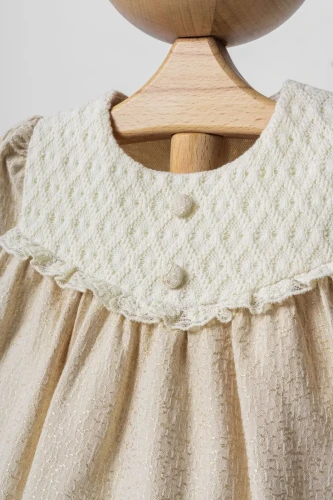 Rochiță cu mânecă lungă Mymio Jacquard Beige (18-24L) cumpăra în Chișinau