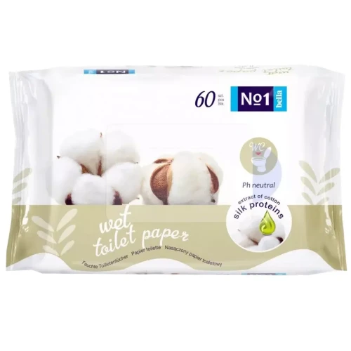 Салфетки влажные для интимной гигиены Bella No1, 60 шт. купить в Кишиневе