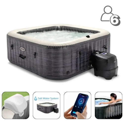 Джакузи Intex SPA Greystone Deluxe 239x239x71 см, 1098 литров, 6 человек купить в Кишиневе